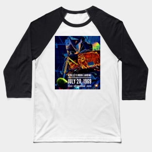 2-Sided - Apollo 11 50th Anniversary Baseball T-Shirt